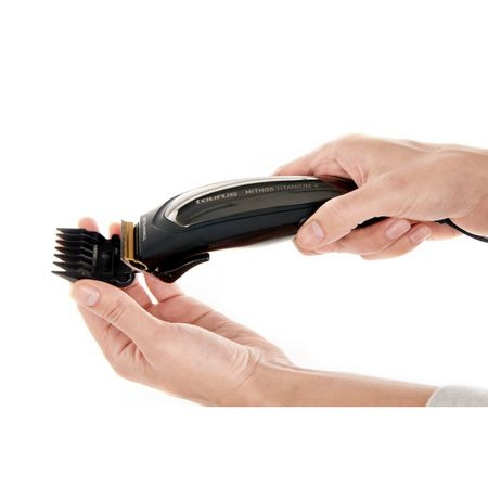 Aparat de tuns Taurus Mithos Avant, Cutit titan, Parghie reglabila 1-3 mm, Negru/Maro [5]