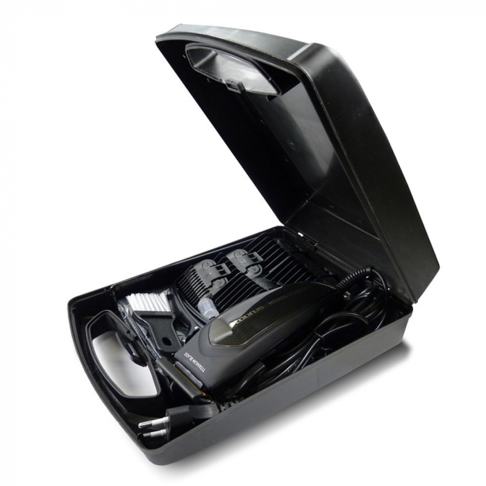Aparat de tuns Taurus Mithos Avant Plus,15 accesorii, Cutite titanium, Negru/Maro [8]