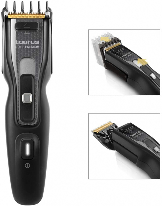 Masina de tuns Nixus Premium Taurus, 800 mA, LED, 7 lungimi, acumulator, geanta transport [11]