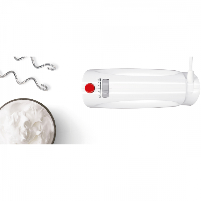 Mixer de mana Bosch MFQ3030, 350W, 4 trepte de viteza+turbo, Accesorii: 2 spirale, 2 teluri [3]