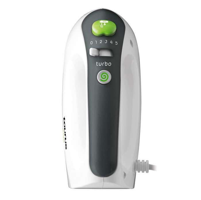 Mixer Taurus Prima, 300W, 5 viteze, functie Turbo, 2 teluri, 2 carlige, Alb/Verde [3]