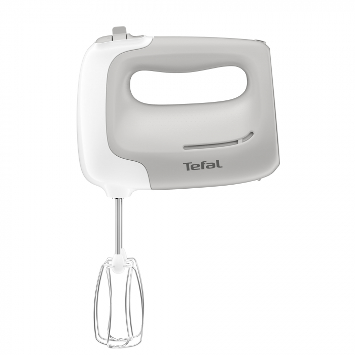 Mixer de mana TEFAL Prep'Mix HT450B38, 450W, 5 trepte viteza, functie turbo, set 2 teluri, 2 carlige, alb/ gri [2]