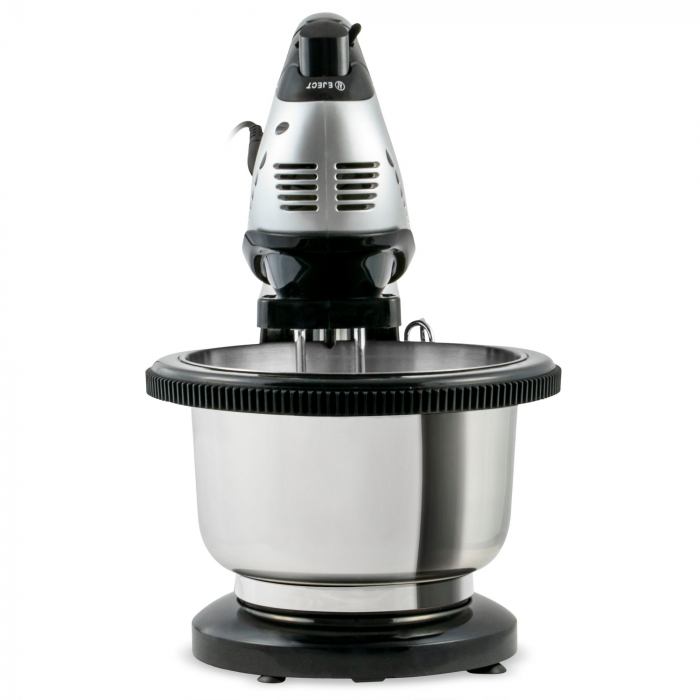 Mixer de mana Zass ZHM 05 BS, cu bol rotativ inox cu volum 3 l, 200 W, 5 trepte de viteza, functie turbo, carlige framantare si palete amestecare, argintiu si negru [3]