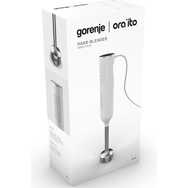Mixer vertical GORENJE HB600ORAW, 600W, 2 trepte viteza, alb-argintiu [5]