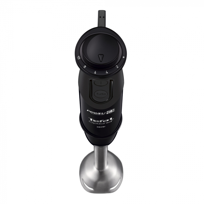 Mixer vertical Tefal OptiChef 2 in 1 HB641838, 800 W, 10 viteze, tocator 500 ml, pahar gradat 800ml, picior din inox, tehnologie Powelix, negru [3]