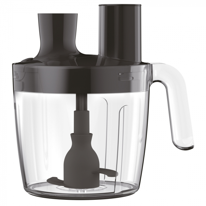 Mixer vertical Tefal Quickchef HB65LD38, 1000W, 20 viteze, functie Pulse & Turbo, tocator 500 ml, pahar gradat 800 ml, procesator 5 in 1 de 3L, tel, protectie antistropire, alb [2]