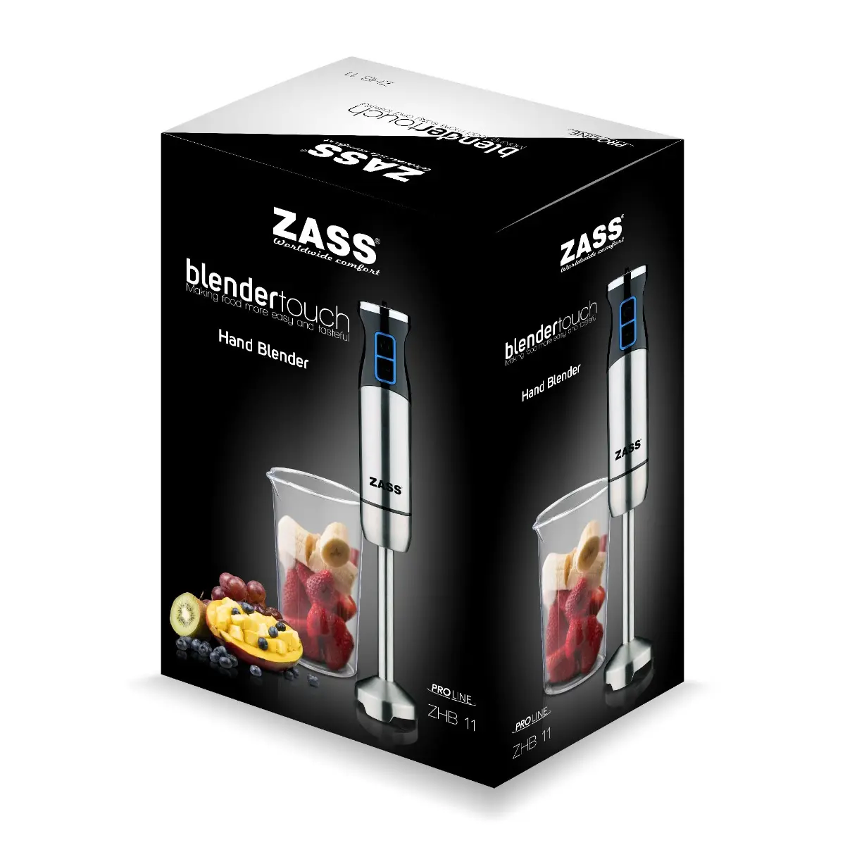 Mixer vertical Zass ZHB 11, 2 viteze, 0.6 litri, 800 W, Inox [2]