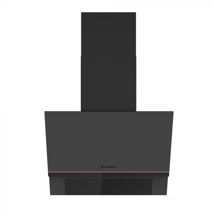 Pachet Pyramis Trio Copper Line 2082 Full Touch Black Glass, cuptor electric, plita gaz si hota decorativa, 16 functii, clasa A, volum 72 l, Soft Close, Rotisor, ghidaje telescopice, 4 arzatoare, grat [8]