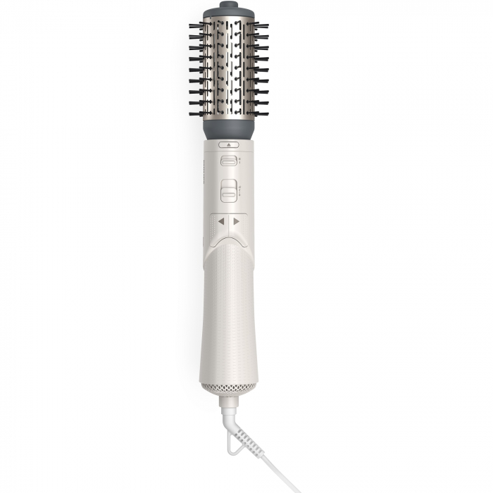 Perie rotativa cu aer cald Philips Seria 7000 BHA710/00, 1000W, ingrijire cu ioni, 2 accesorii, setare temperatura de ingrijire, peri naturali, invelis ceramic din turmalina, Alb/crem [3]