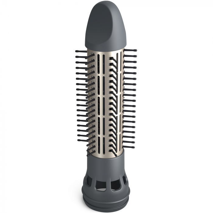 Perie rotativa cu aer cald Philips Seria 7000 BHA710/00, 1000W, ingrijire cu ioni, 2 accesorii, setare temperatura de ingrijire, peri naturali, invelis ceramic din turmalina, Alb/crem [6]