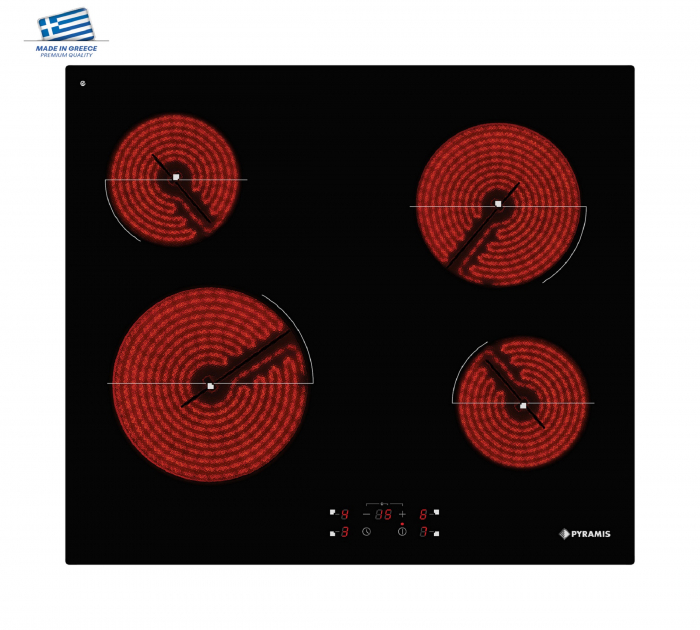 Plita electrica Pyramis PHC61430FMB Black Glass [1]