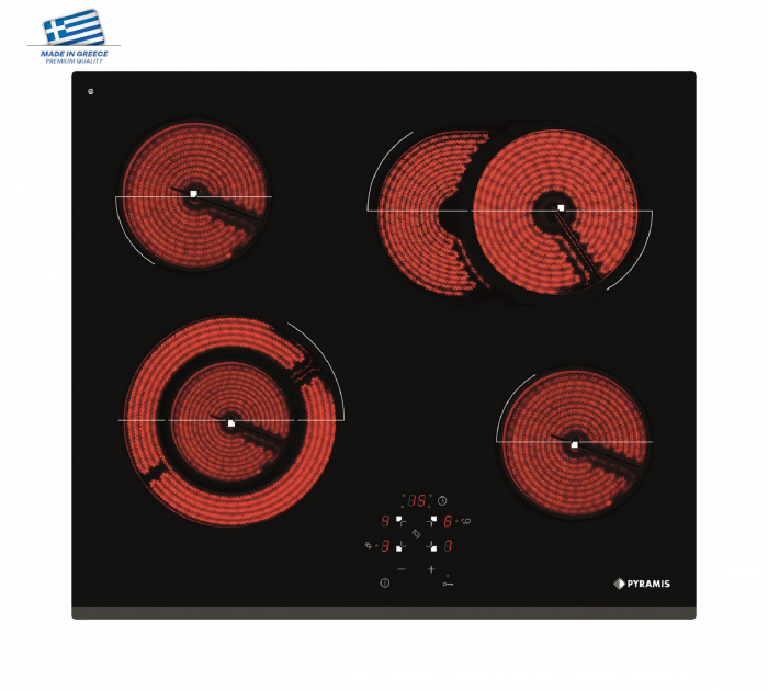 Plita electrica Pyramis PHC61631BFB Black Glass [1]
