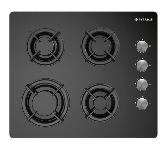 Plita gaz Pyramis 5335.01 Black Glass [1]