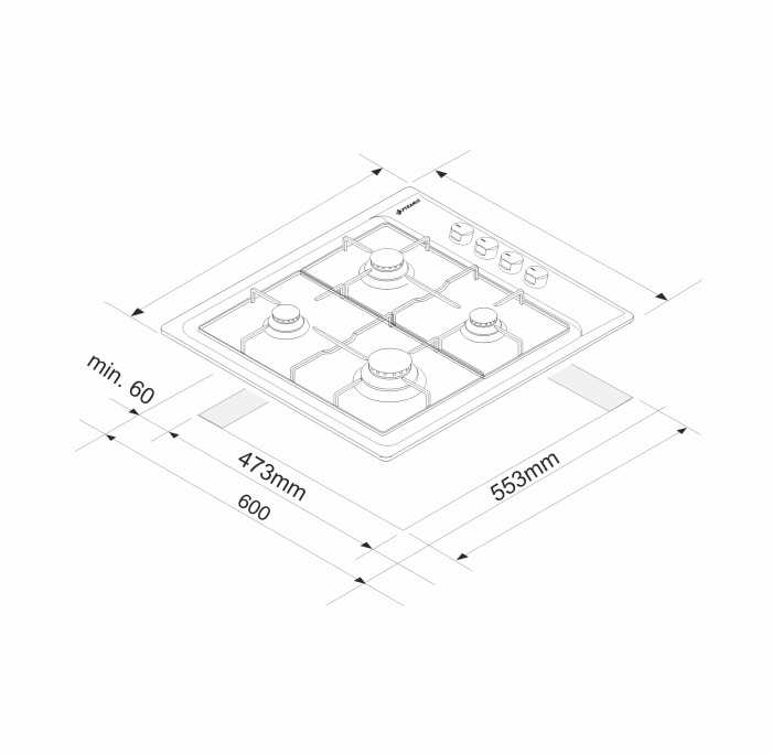 Plita gaz Pyramis 60PG 620 [3]