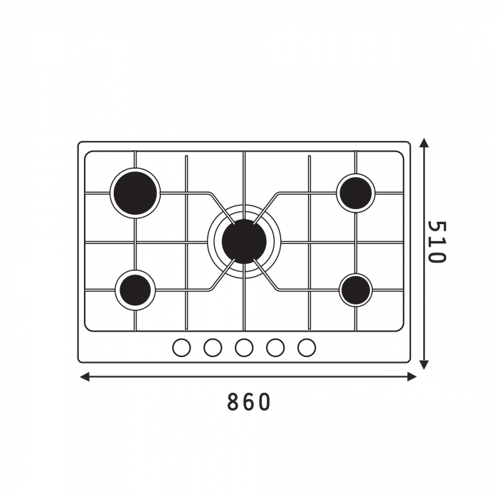 Plita gaz Pyramis 90PG 630 [2]