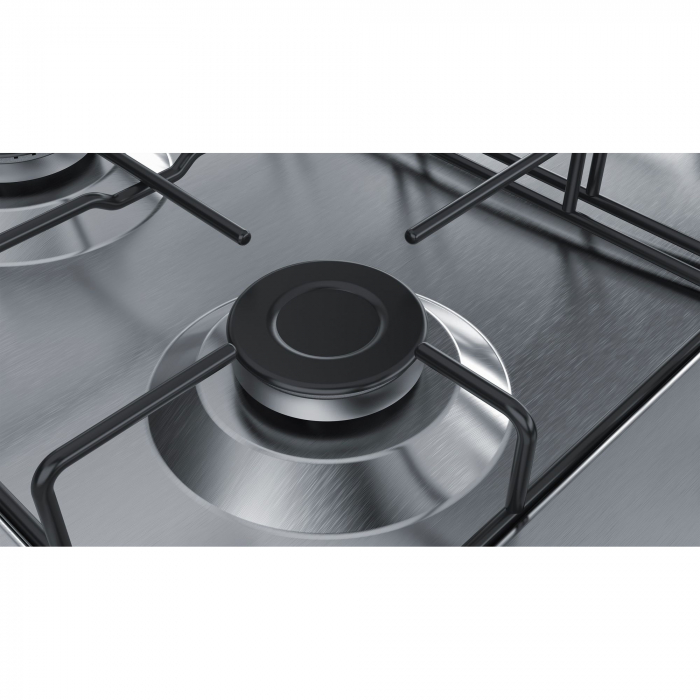 Plita incorporabila Bosch PGH6B5B80, Gaz, 4 arzatoare, Arzator economic, Arzator wok, 60 cm, Inox - RESIGILAT [2]