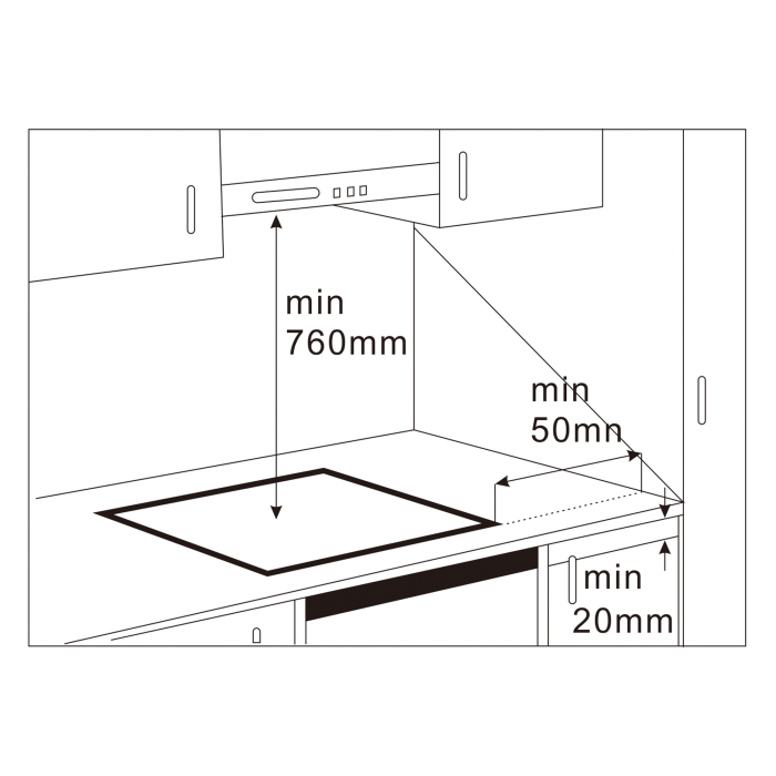 Plita incorporabila vitroceramica Samus PSVE-32BG4, 2 arzatoare, Neagra [3]
