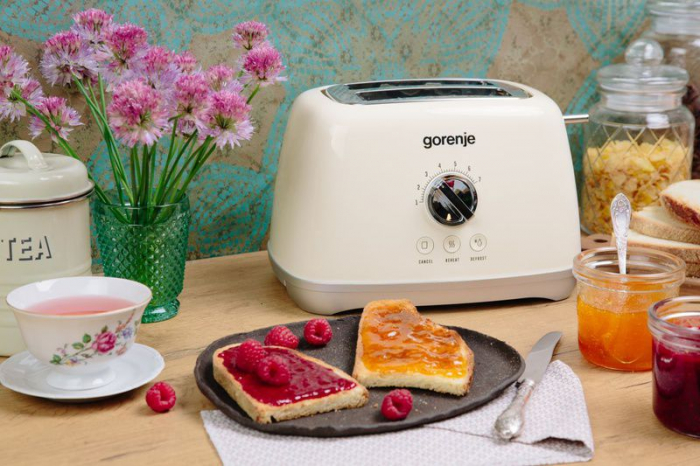 Prajitor de paine Gorenje T900RL 1.000 W, Gratar detasabil, Oprire automata, Champagne [3]