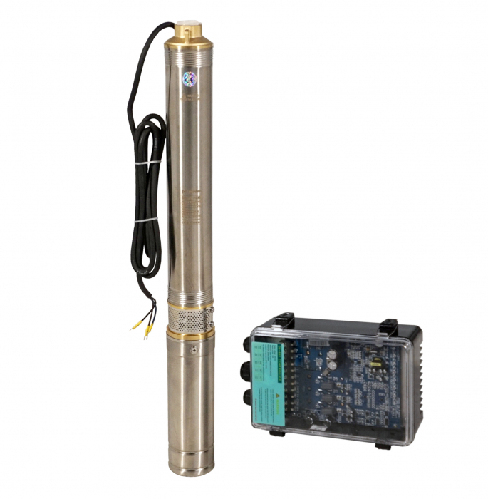 Progarden Pachet 3TSC3.5-50-48/500 Pompa submersibila 1", solar, 500W/48V, MPPT, 50m, 3.5mch, multietajata, apa curata + 1 x SP460M-72H Panou fotovoltaic [1]