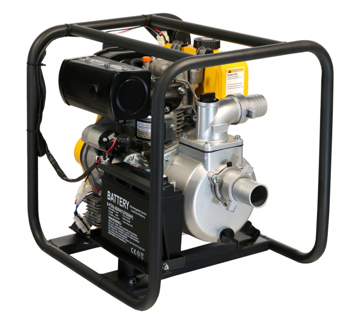 ProGARDEN PD20E motopompa 2"/50mm, diesel, apa curata, pornire electrica [3]