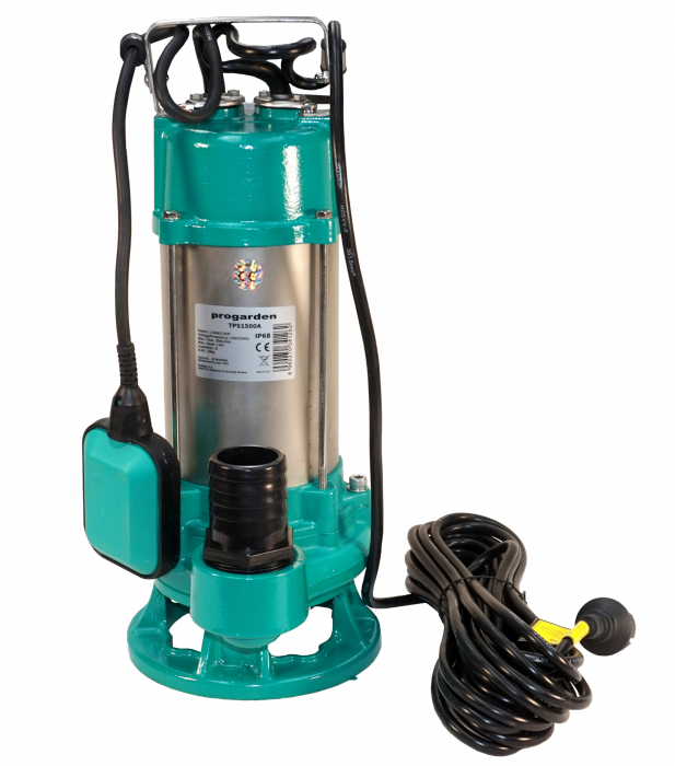 ProGARDEN TPS1500A Pompa submersibila 2", 1.5kW, apa murdara, 300L/min, 14m, tocator [2]