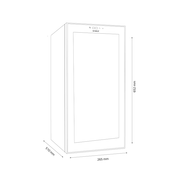 Racitor termoelectric (pentru vinuri) Samus SRV38CR12, 32 l, Clasa F [3]