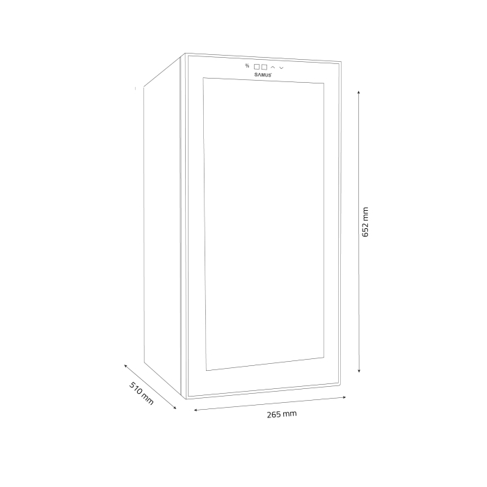 Racitor termoelectric (pentru vinuri) Samus SRV38LM12, 32 l, Clasa F [3]