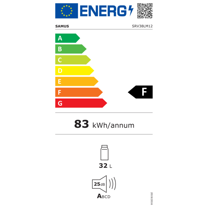 Racitor termoelectric (pentru vinuri) Samus SRV38LM12, 32 l, Clasa F [4]