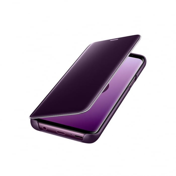 Husa Samsung Galaxy J6 2018 Clear View Mov Violet . Permite vizualizarea prin capacul superior [2]