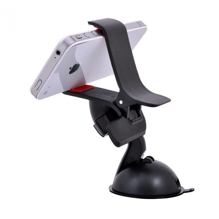 Suport auto Procell Clips 360 pentru telefoane si tablete, Negru [3]