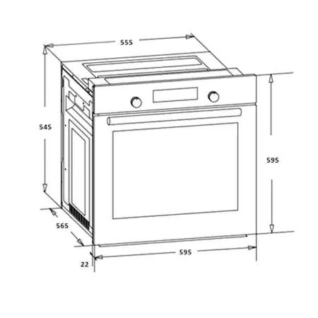 Cuptor incorporabil Heinner HBO-V656G-IX, Electric, 72 l, 6 functii, Grill, Timer, Clasa A, Inox [4]