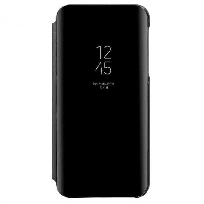 Husa Samsung, Galaxy A10, A105 Clear View Flip Mirror Stand, Neagra [1]