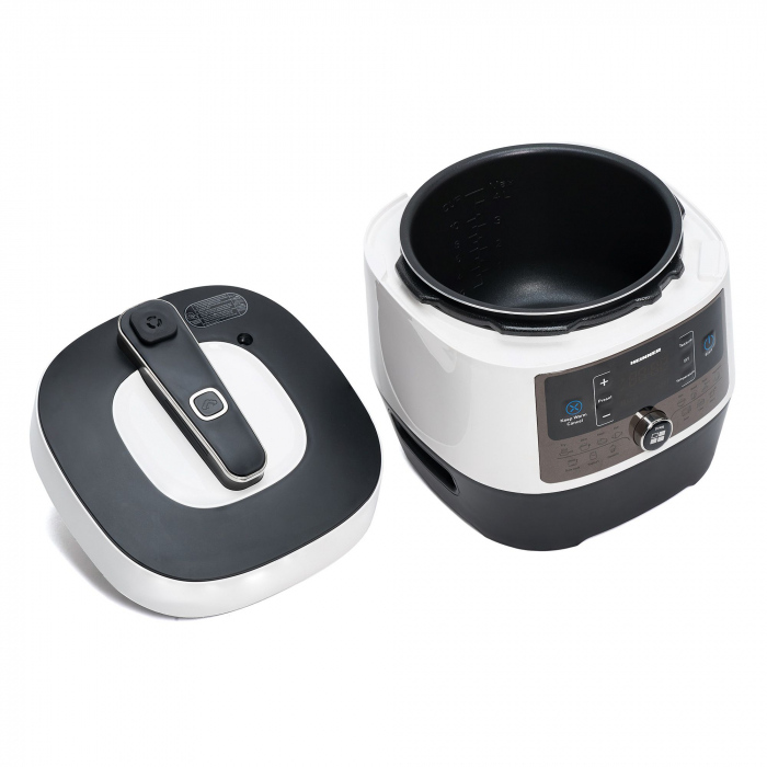 Multicooker cu gatire sub presiune Heinner HPCK-6WH, 3.3 L, 14 programe, vas antiadeziv detasabil, Timer, presiune reglabila, display LED, Alb - RESIGILAT [3]