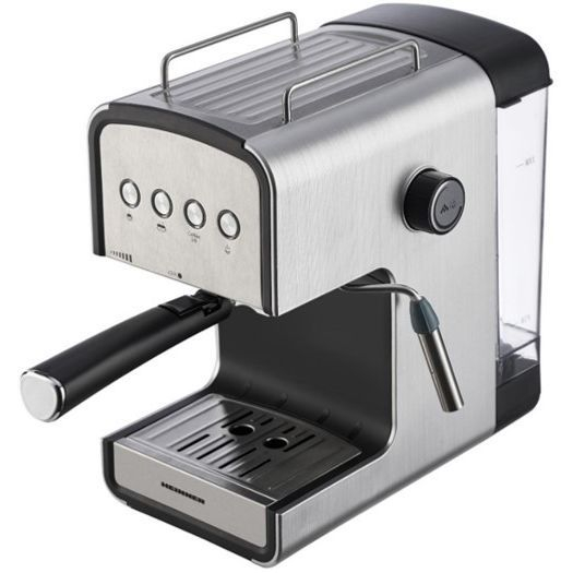 Espressor semi-automat Heinner HEM-B2012SA, 20 bar, 850W, rezervor apa detasabil 1.2l, optiuni presetate pentru espresso lung/scurt, filtru din inox, plita pentru mentinere cafea calda, decoratii inox [2]