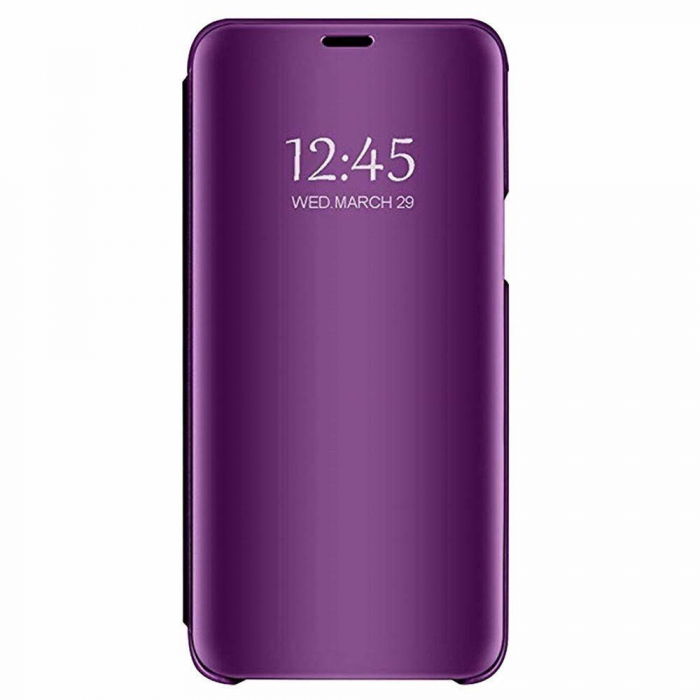 Husa Samsung Galaxy J6 2018 Clear View Mov Violet . Permite vizualizarea prin capacul superior [1]