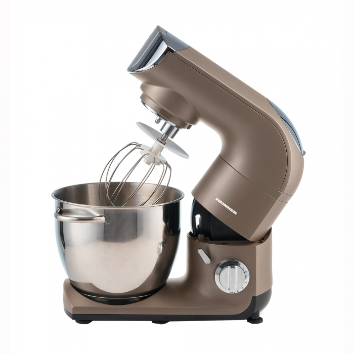 Robot de bucatarie Heinner Calypso 1500 HPM-L1500DC, 1500W, bol inox 5.5L, 6 viteze + Pulse, angrenaje metalice, tel din inox, paleta si carlig din aluminiu turnat, accesoriu masina de tocat inclus, i [2]