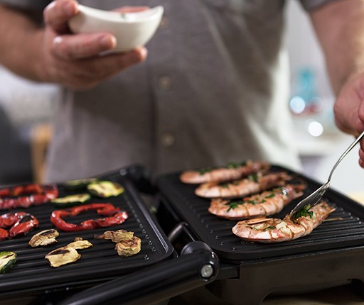 Sandwich maker Taurus Grill & Co Legend, 1500W, Termostat, Placi antiaderente, Deschidere 180º, Pereti reci, Depozitare verticala, Inox [5]
