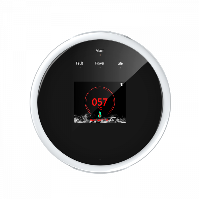 Senzor detector de gaz wireless, portabil, pentru detectare scurgere de gaze, smart control, display LCD, semnal luminos si acustic cu notificare pe telefon [6]