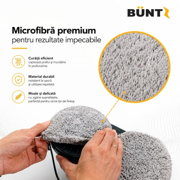 Set 4 lavete microfibra premium pentru robot geamuri, curatare fara urme, lavabile si reutilizabile [3]
