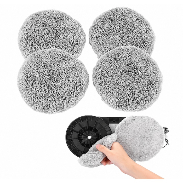 Set 4 lavete microfibra premium pentru robot geamuri, curatare fara urme, lavabile si reutilizabile [2]