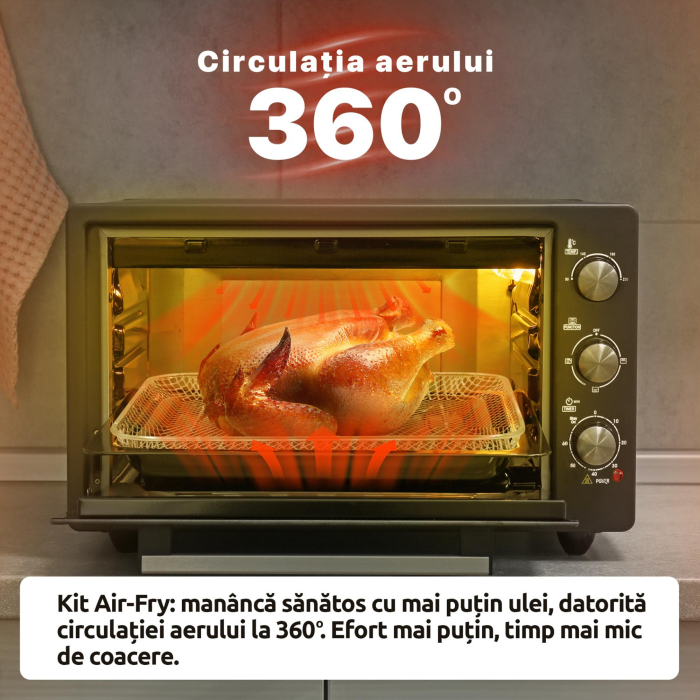 Set Air-Fry (tava + cos) pentru cuptor [5]