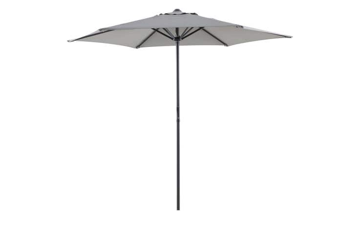 Set mobilier gradina, gri, otel, 4 persoane, 6 piese, masa + 4 scaune + umbrela, inlude perne • Colorado [3]