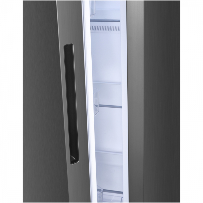 Side by side Heinner HSBS-HM529NFXWDE++, 529 l, Full No Frost, Clasa E, Compersor Dual Inverter, Display LED cu touch, Dozator apa, Iluminare LED, Blocare acces copii, H 177 cm, Inox [8]