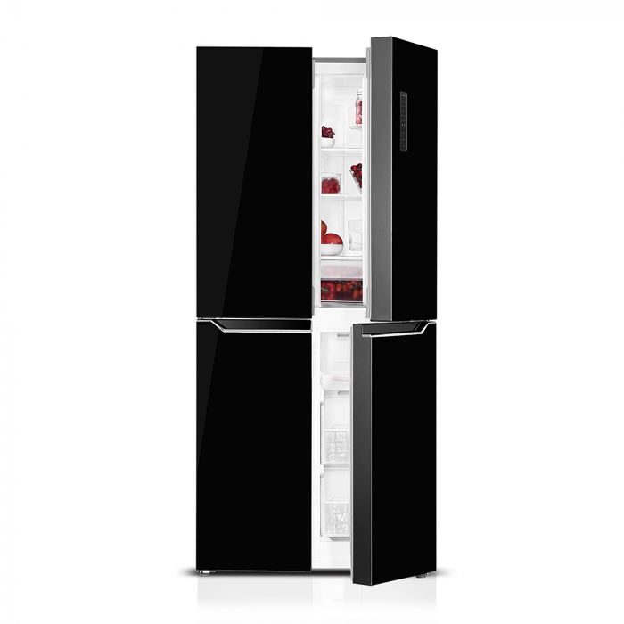 Side by Side Pyramis FSO199 Multi Door Black Glass [2]