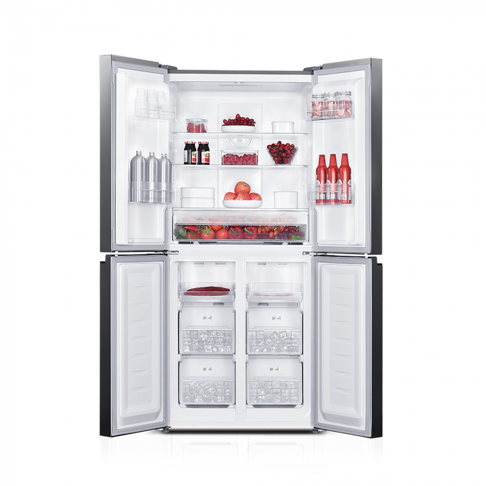 Side by Side Pyramis FSO199 Multi Door Black Glass [3]