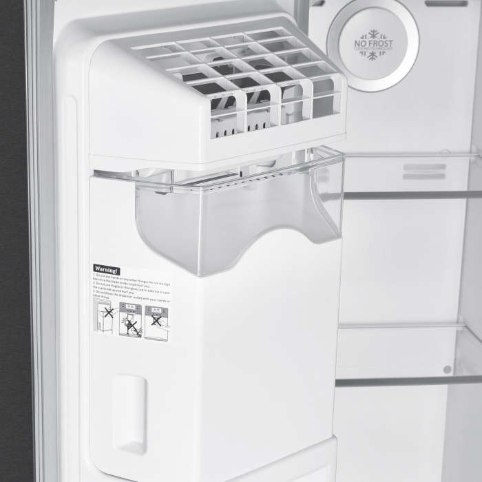 Side by Side Samus SSX-670NFIDE, 513 l, Full No Frost, Dozator de apa, Clasa E, Inox [5]