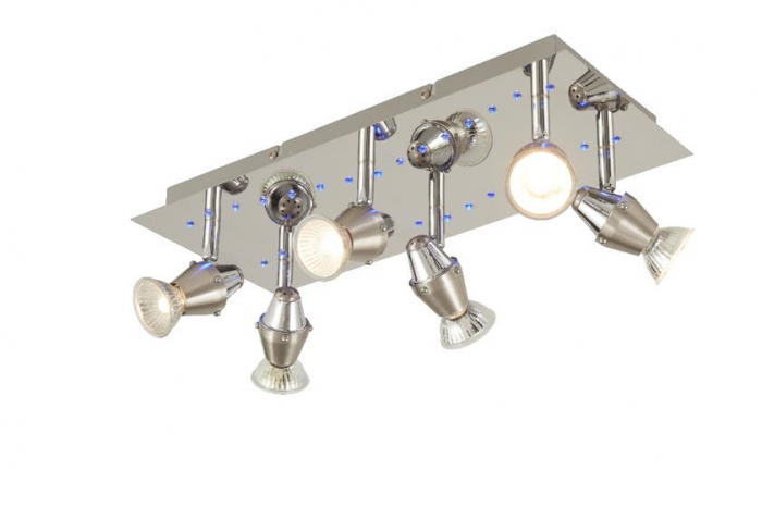 Spot cu LED integrat, argintiu, 6 x 50W, 240V, metal • Colours Ceraon [2]
