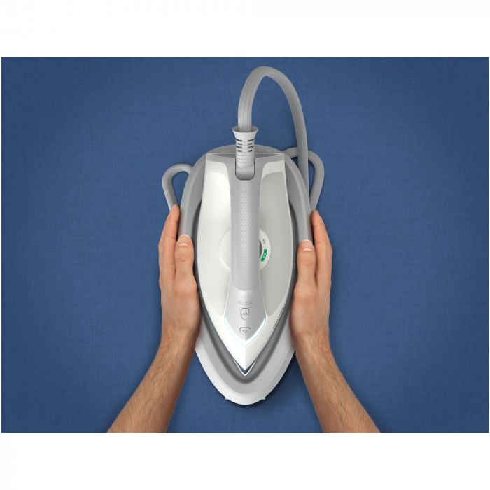 Statie de calcat cu abur Philips seria 2000 PSG2000/20, 2400 W, 6 bari, jet de abur continuu 110 g/min, Jet de abur de 300 g, Talpa ceramica, Rezervor de apa 1.4 l, Oprire automata, sitem de detartrare Smart Calc Clean [5]