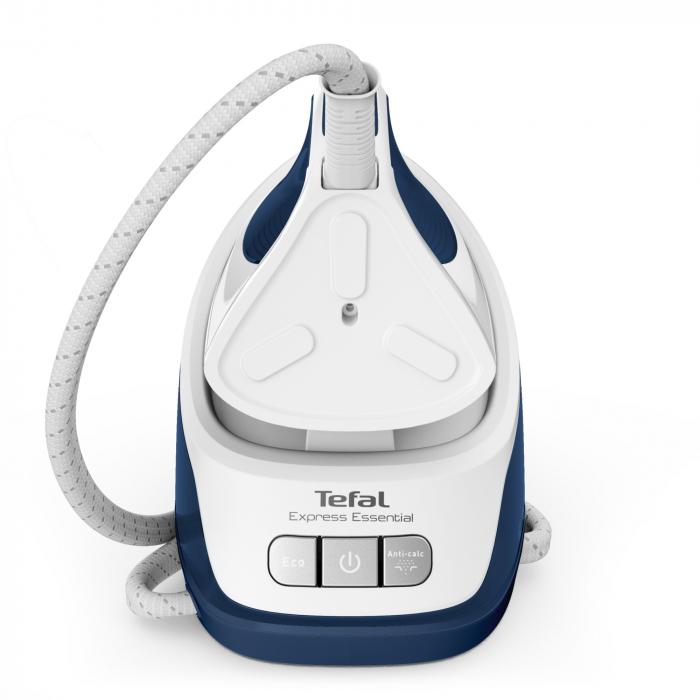 Statie de calcat Tefal Express Essential SV6116E0 , 2200W, 5.3 bari, jet de abur 270 g/min, abur variabil 0-120g/min, talpa Xpress Glide, rezervor apa 1.4 L, oprire automata, alb/albastru [3]