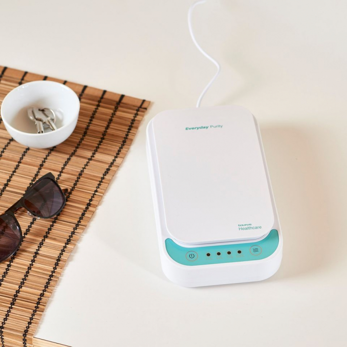 Sterilizator universal cu UVC Taurus Everyday Purity, 5V, functie aroma, lampi UVC, port USB, program 10 min, telefon, masca, ochelari, bijuterii,ceasuri si accesorii, portabil [9]